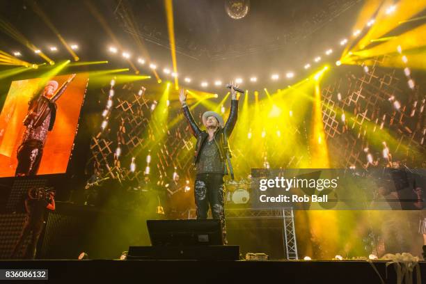 Matt Goss from Bros performs at The O2 Arena on August 20, 2017 in London, England.