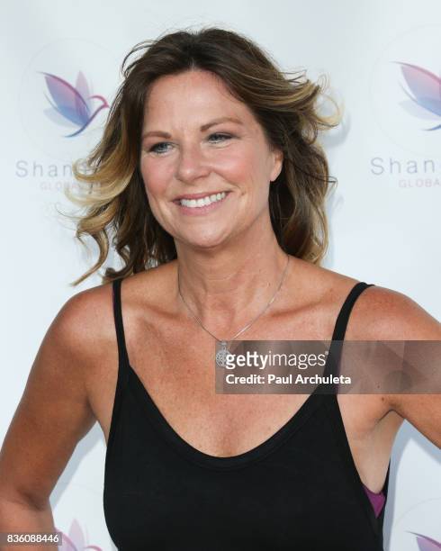 Actress Mo Collins attends the ShangriLa global launch and pop-up store on August 20, 2017 in Beverly Hills, California.