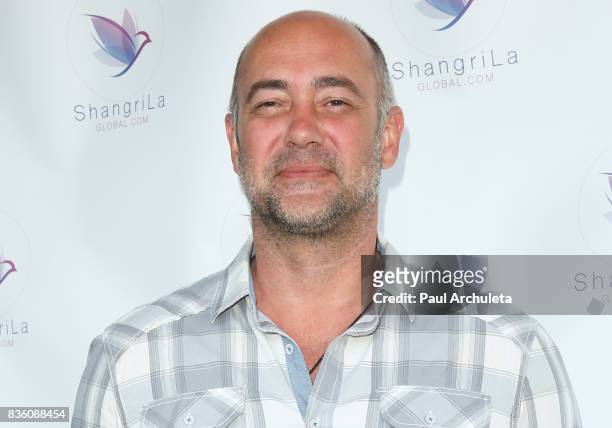 Actor Alex Skuby attends the ShangriLa global launch and pop-up store on August 20, 2017 in Beverly Hills, California.