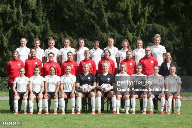 Gruenberg, GERMANY teamphoto , Back Line Pauline Wimmer , Lina Jubel , Leonie Koester , Jasmin Jabbes , Johanna Biermann , Shekiera Martinez , Karla...