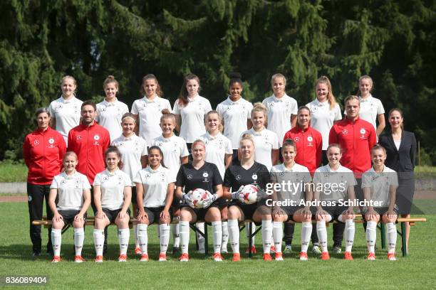 Gruenberg, GERMANY teamphoto , Back Line Pauline Wimmer , Lina Jubel , Leonie Koester , Jasmin Jabbes , Johanna Biermann , Shekiera Martinez , Karla...