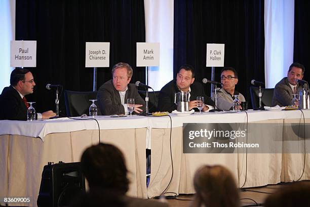 Director of KPMG LLP Benson R. Berro, Paul Hanson, Joseph D. Chianese, Mark Amin, and P. Clark Hallren attend the 2008 AFM - AFM Finance Conference:...