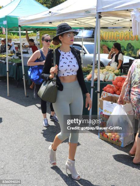 Blanca Blanco is seen on August 20, 2017 in Los Angeles, California.