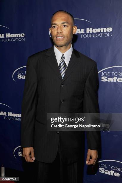 New York Yankees player Mariano Rivera attends the 6th annual Joe Torre Safe at Home Foundation Gala at Pier 60 at Chelsea Piers on November 7, 2008...