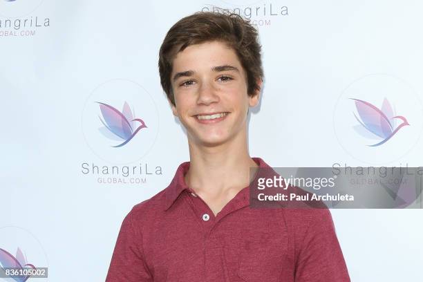 Actor Daniel DiMaggio attends the ShangriLa global launch and pop-up store on August 20, 2017 in Beverly Hills, California.