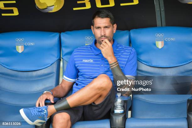 Marco Borriello during the Italian Serie A football match S.S. Lazio vs Spal at the Olympic Stadium in Rome, august on 20, 2017.