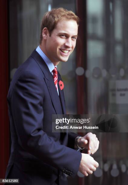 Prince William formally opens Media Wales's new Media Centre on November 8, 2008 in Cardiff, Wales.