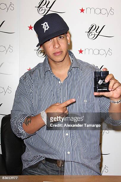 Daddy Yankee launches a new fragrance at Macys At Miami International Mall on November 8, 2008 in Miami.