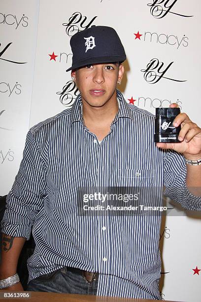 Daddy Yankee launches a new fragrance at Macys At Miami International Mall on November 8, 2008 in Miami.