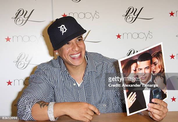 Daddy Yankee launches a new fragrance at Macys At Miami International Mall on November 8, 2008 in Miami.