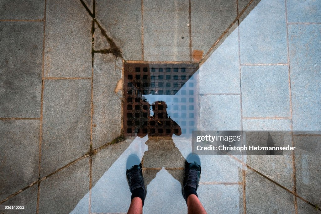 Puddle self portrait