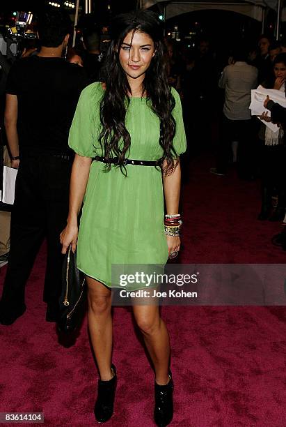 Actress Jessica Szohr attends the Juicy Couture Flagship Store Opening on November 6, 2008 in New York City.