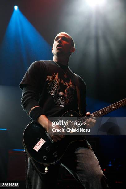 Mark Tremonti of Alter Bridge performs at Brixton Academy on November 8, 2008 in London, England.