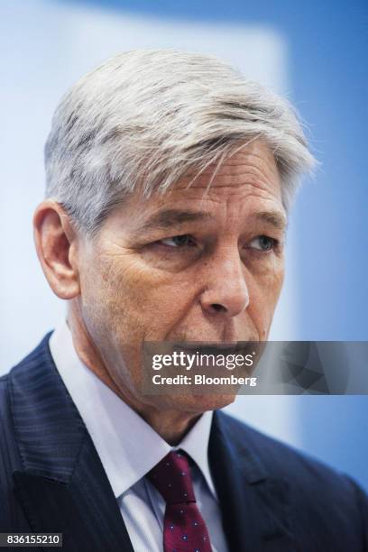 Steve Cornell, co-chief executive officer of Sasol Ltd., speaks during an interview at the company's headquarters in Johannesburg, South Africa, on...