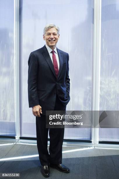 Steve Cornell, co-chief executive officer of Sasol Ltd., poses for a photograph following an interview at the company's headquarters in Johannesburg,...