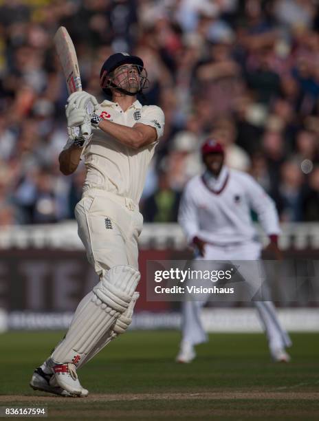 Alastair Cook of England batting during day two of the 1st Investec test match between England and West Indies at Edgbaston Cricket Ground on August...