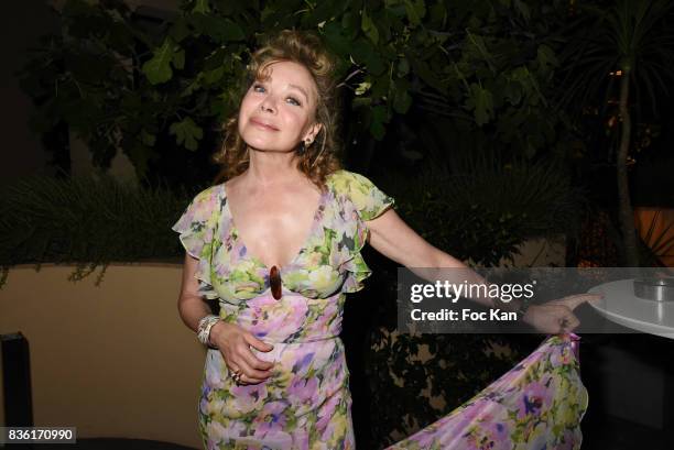 Grace de Capitani attends the Massimo Birthday Party at Hotel de Paris As Part of Saint-Tropez Party On French Riviera on August 20, 2017 in...