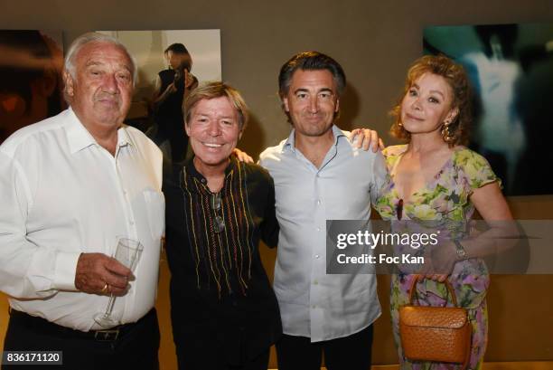 Marcel Campion, chef Yvan, Jean Pierre Jacquin and Grace de Capitani attend the Massimo Birthday Party at Hotel de Paris As Part of Saint-Tropez...