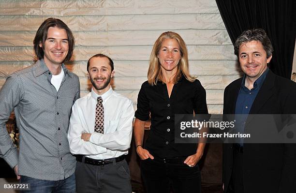 Director Jerry O'Flaherty, filmmaker Danny Ledonne, executive producer Lucy Bradshaw, and writer Mark Walters speak at the 2008 AFI FEST "Gaming: Art...