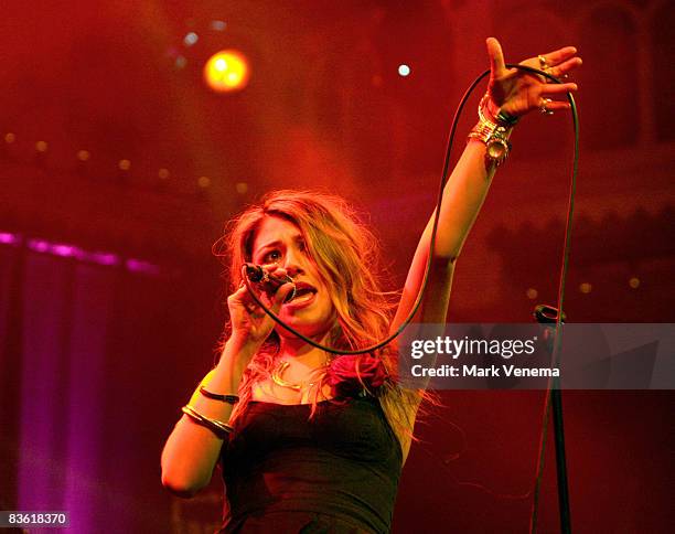 Australian singer Gabriella Cilmi performs live at Paradiso on November 9, 2008 in Amsterdam, Netherlands.