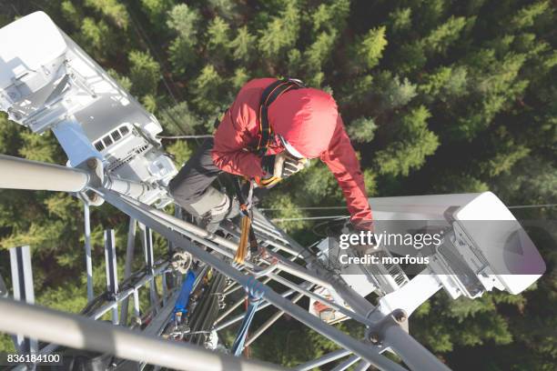 working at height - 3g stock pictures, royalty-free photos & images