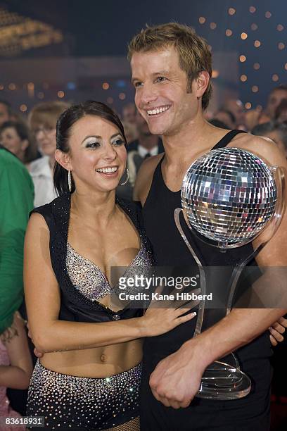 Luda Kroitor and Luke Jacobz arrive for the grand final event for "Dancing With The Stars 2008" at the Channel Seven studios on November 8, 2008 in...