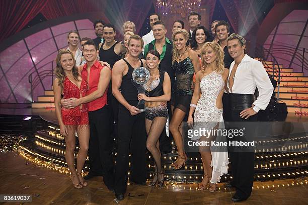 Series 8 Dancers attend the grand final event for "Dancing With The Stars 2008" at the Channel Seven studios on November 8, 2008 in Melbourne,...