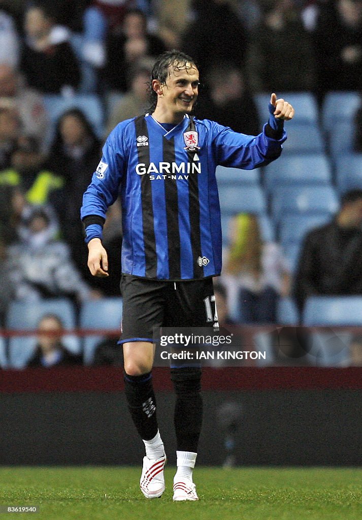 Middlesbrough's Turkish player Tuncay Sa