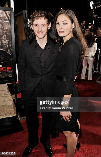 Actors Jaime Bell and Alexa Davalos arrive at the 2008 AFI FEST Closing Night Gala Screening of "Defiance" held at ArcLight Hollywood on November 9,...