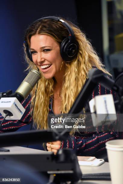 Singer/songwriter Rachel Platten visits 'The Morning Mash Up' on SiriusXM Hits 1 Channel at SiriusXM Studios on August 21, 2017 in New York City.