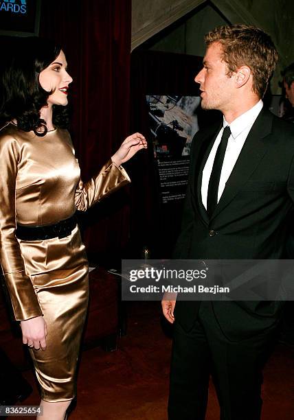 Actress Evan Rachel Wood and actor Ryan Phillippe during The Behind the Camera Awards held at The Highlands on November 9, 2008 in Hollywood,...