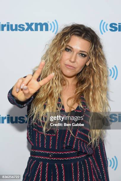 Singer/songwriter Rachel Platten visits SiriusXM Studios on August 21, 2017 in New York City.