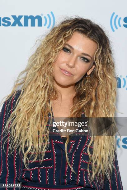 Singer/songwriter Rachel Platten visits SiriusXM Studios on August 21, 2017 in New York City.