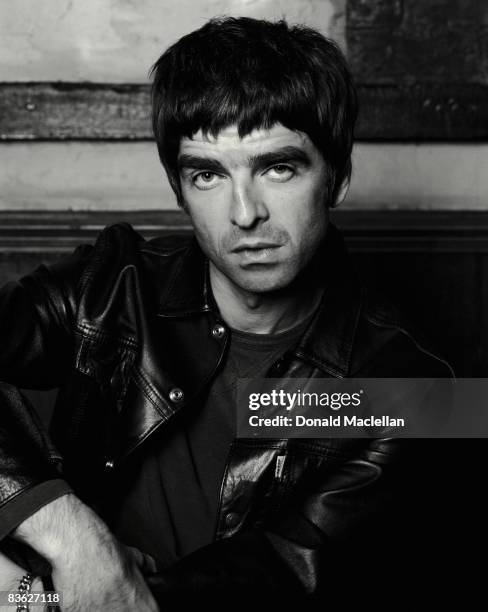 Singer and songwriter Noel Gallagher, of British rock band Oasis, London, 4th April 2002.