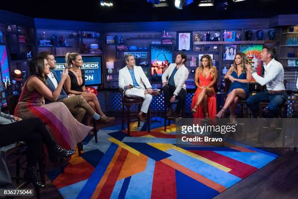 Pictured : Lauren Cohen, Adam Glick, Hannah Ferrier, Andy Cohen, Wesley Walton, Malia White, Christine "Bugsy" Drake and Bobby Giancola --