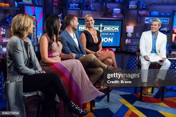 Pictured : Sandy Yawn, Lauren Cohen, Adam Glick, Hannah Ferrier and Andy Cohen --