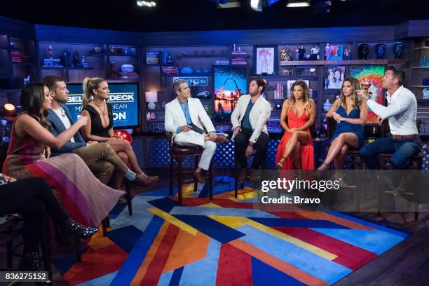 Pictured : Lauren Cohen, Adam Glick, Hannah Ferrier, Andy Cohen, Wesley Walton, Malia White, Christine "Bugsy" Drake and Bobby Giancola --