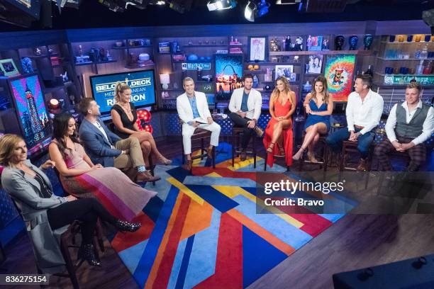 Pictured : Sandy Yawn, Lauren Cohen, Adam Glick, Hannah Ferrier, Andy Cohen, Wesley Walton, Malia White, Christine "Bugsy" Drake, Bobby Giancola and...