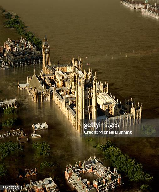 global warming - flood stock pictures, royalty-free photos & images