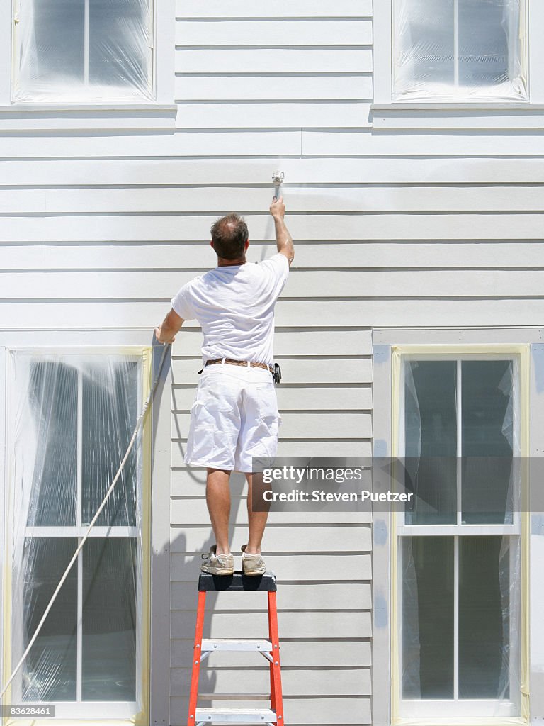 Painting Using Ladder Painting On A Ladder Exterior at James Kornweibel blog
