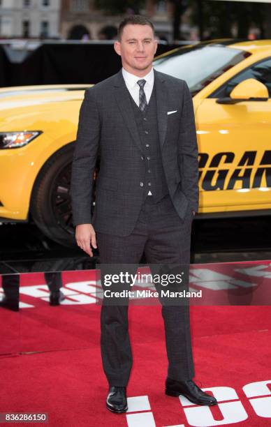 Channing Tatum arriving at the 'Logan Lucky' UK premiere held at Vue West End on August 21, 2017 in London, England.