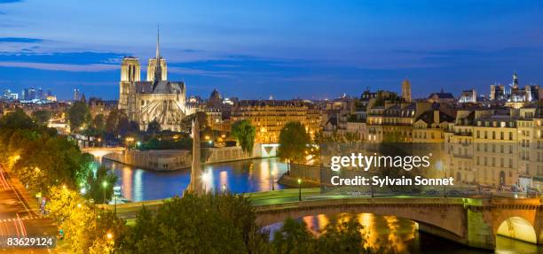 paris, ile de la cite and notre dame - paris island stock pictures, royalty-free photos & images