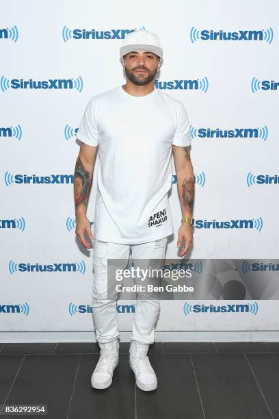 Singer Nacho visits SiriusXM Studios on August 21, 2017 in New York City.