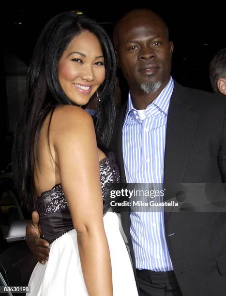 Kimora Lee Simmons and Djimon Hounsou arrives at 2008 AFI Film Festival Presents "Defiance" at the ArcLight Theater on November 9, 2008 in Hollywood,...