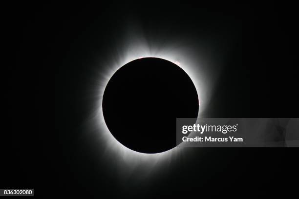 Full solar eclipse as seen in Salem, Ore., on Aug. 21, 2017.