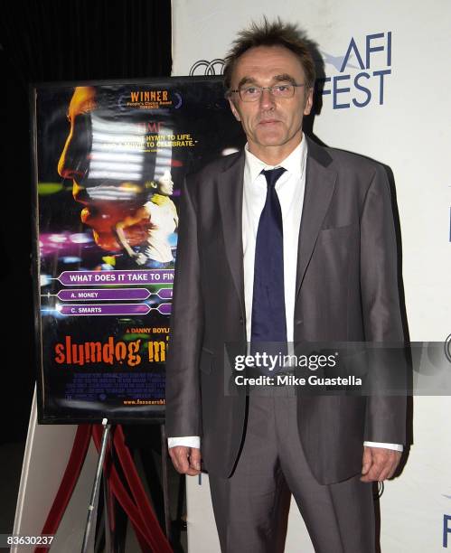 Director Danny Boyle arrives at The 2008 AFI Film Festival screening of "Slumdog Millionaire" on November 7, 2008 at the ArcLight in Hollywood,...