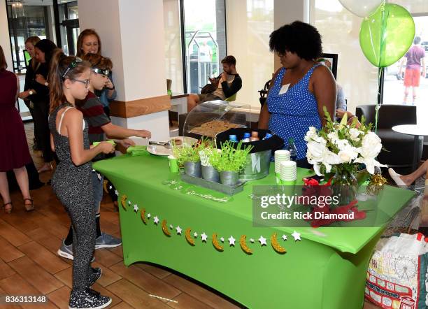 Holiday Inn hosts an Eclipse viewing party with Scholastic as part of the culmination event to the "Summer of Smiles" program on August 21, 2017 in...
