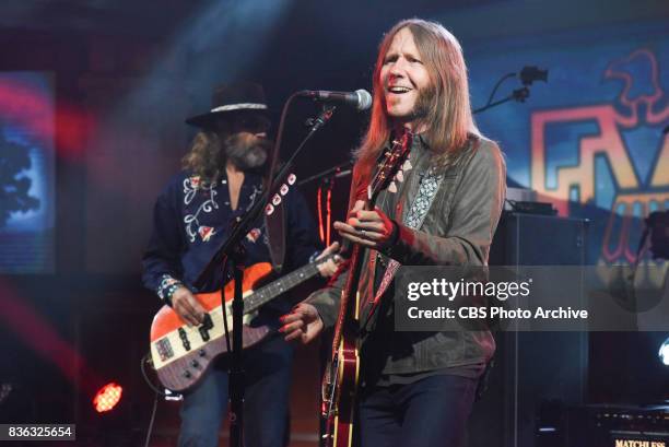 The Late Show with Stephen Colbert and guest Blackberry Smoke during Tuesday's August 15, 2017 show.