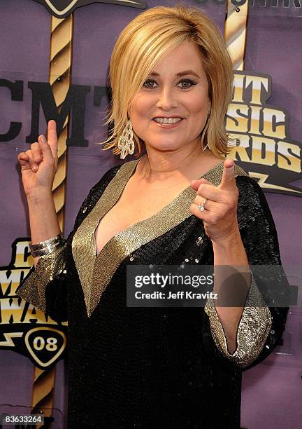 Actress Maureen McCormick attends the 2008 CMT Music Awards at the Curb Events Center at Belmont University on April 14, 2008 in Nashville, Tennessee.