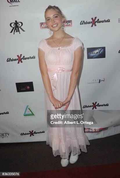 Actress Chloe Cherry arrives for the 6th Urban X Awards held at Stars On Brand on August 20, 2017 in Glendale, California.